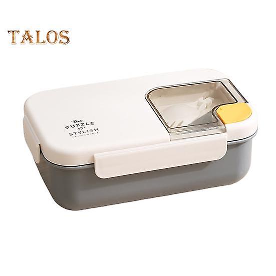 1 Set Lunch Container Large Capacity Wide Application Snap Design Practical Stainless Steel Student Office Worker Bento Box