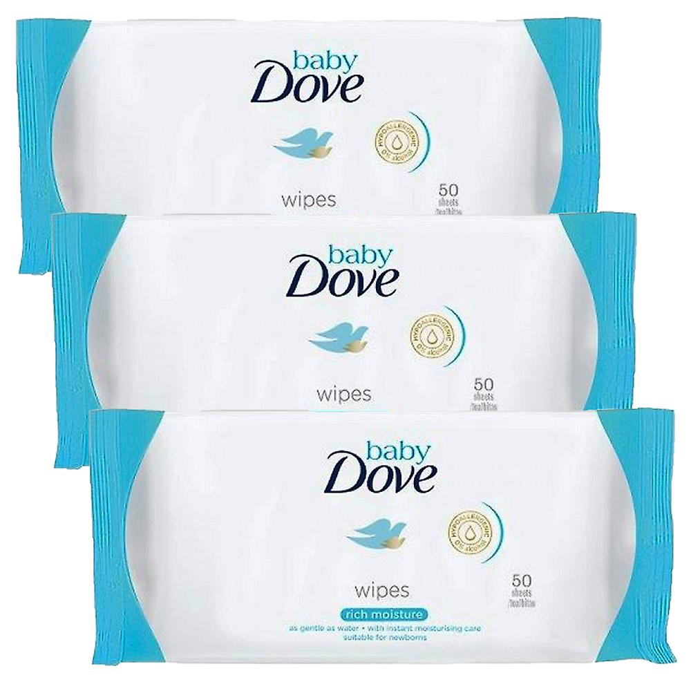 Dove baby Wipes Sensitive Skin Washlets (3 Pack)