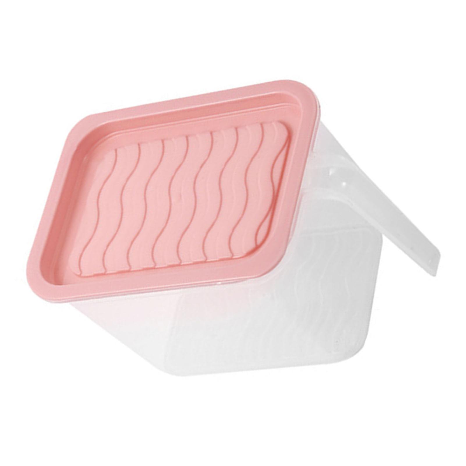 Rectangular Refrigerator Storage Box with Handle 11.5x10.5x15cm PP