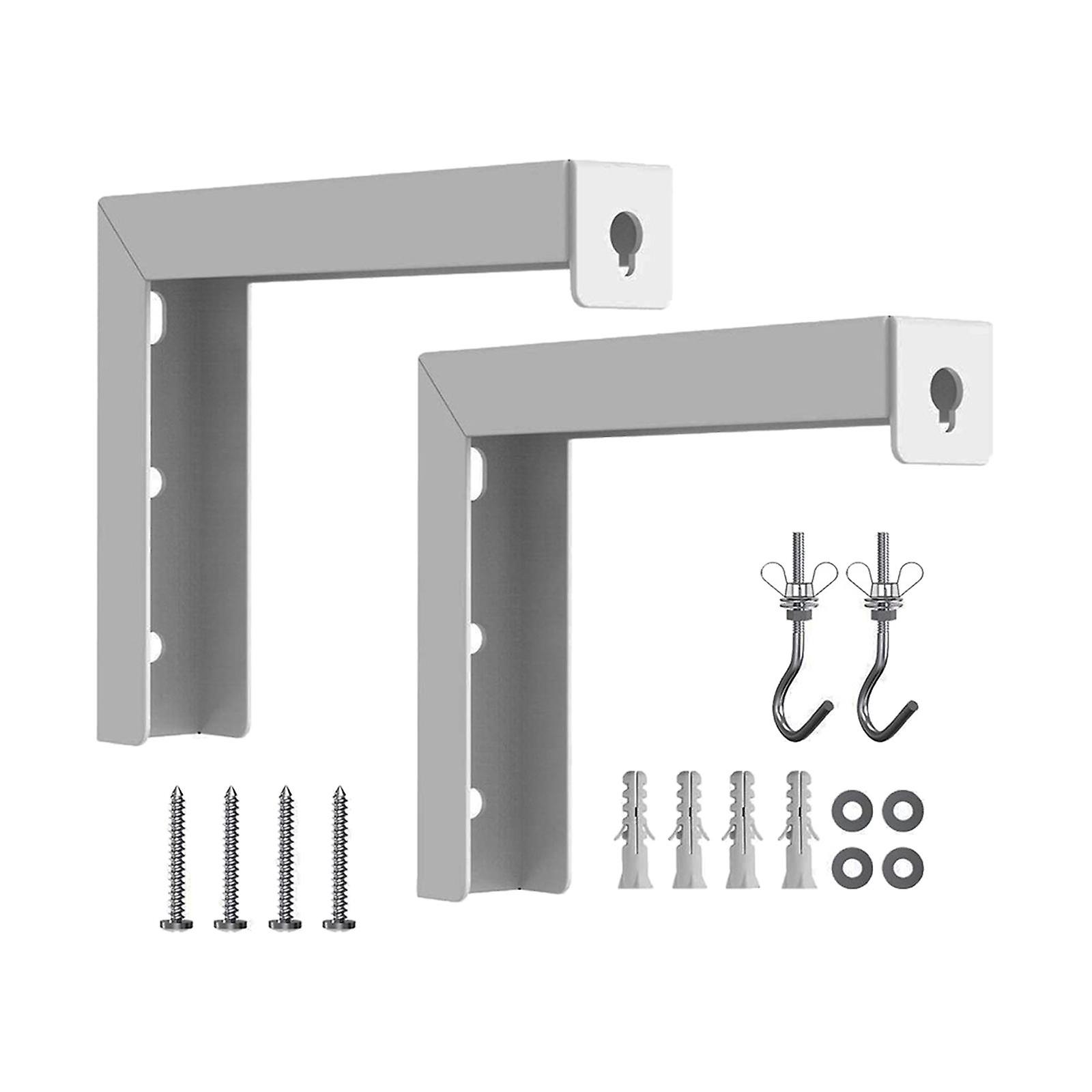 2 Pieces Projector Curtain Wall Mount Bracket for Projector Screen Household