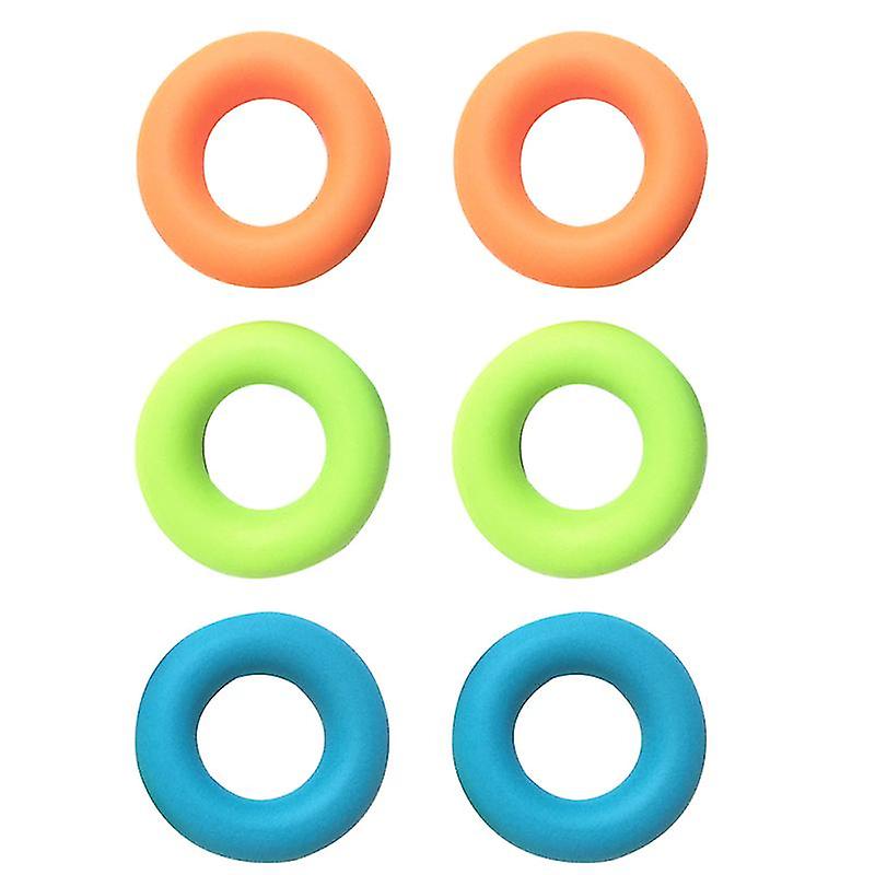 6pcs Silicone Hand Gripper Ring