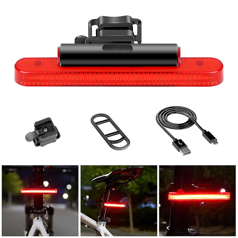 Waterproof Bicycle Taillight 4 Modes Mtb Bike Warning Rear Lights Usb Rechargeable Night Riding Cycling Lamp