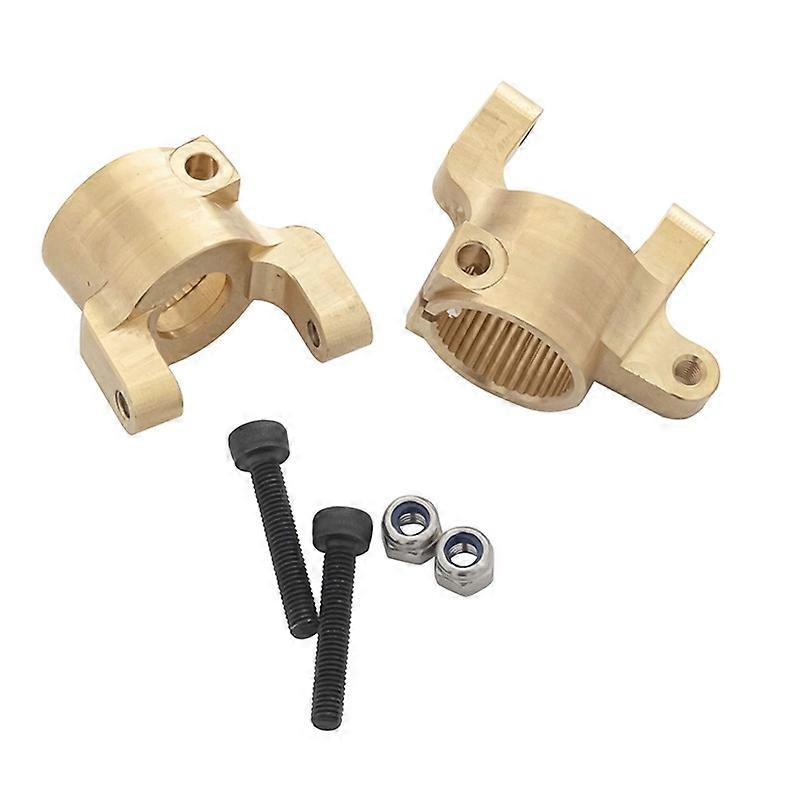 2Pcs Brass Heavy Duty Front C Hub Carrier Caster Block C Seat for Axial SCX10 II 90046 90047 1/10 R