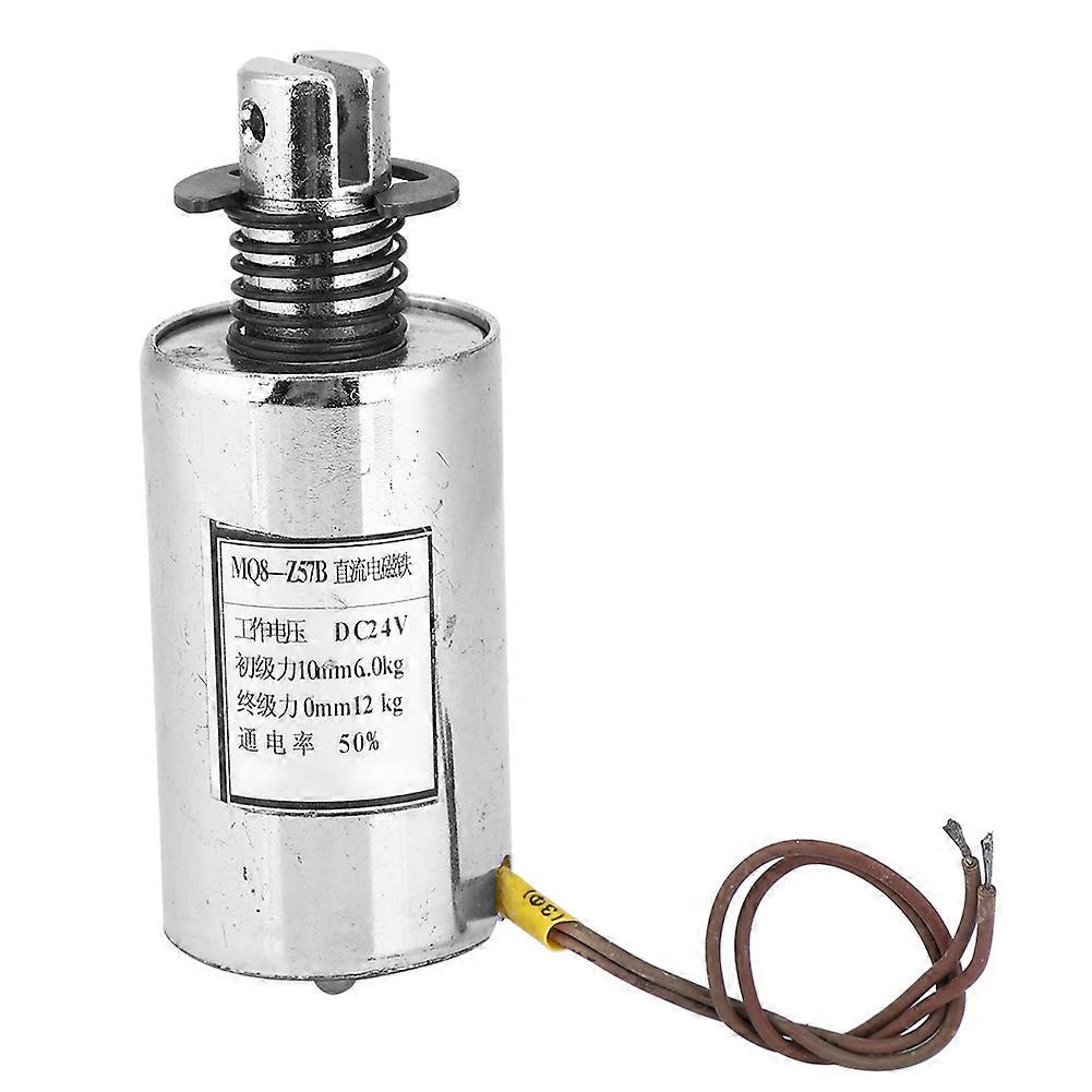 DC Solenoid Electromagnet Cylindrical Push Pull Type for Industrial Automation 117.6N 24VDC MQ8-Z57B