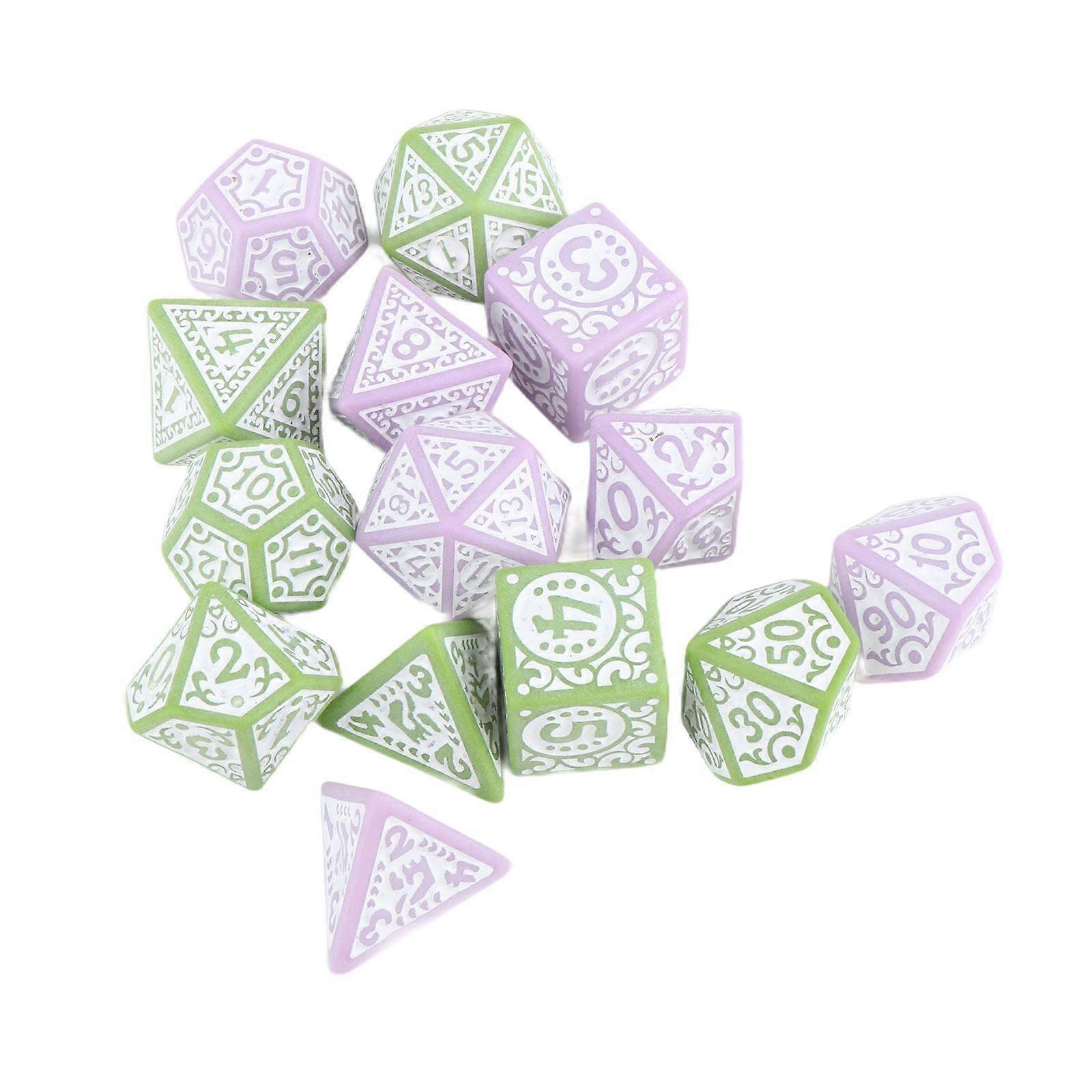 14Pcs Game Dices Set Acrylic Party Favors Dice Set for Table Game Card Games