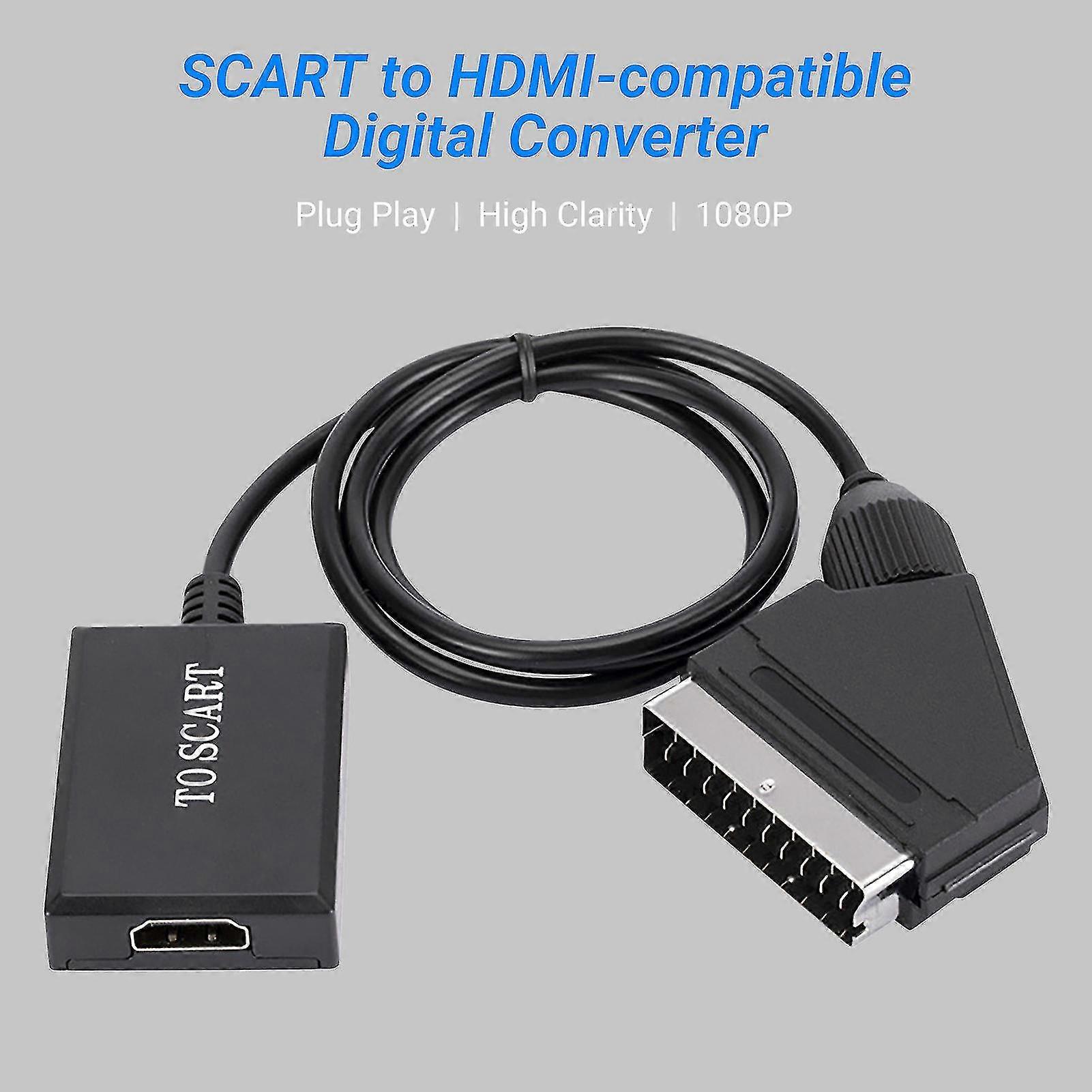 Scart Plug Cable Rca A Euroconector Scart Adapter Cable
