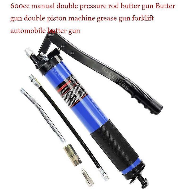 600cc manual double pressure bar butter gun double piston oil filling gun automotive maintenance tool UNKU59169