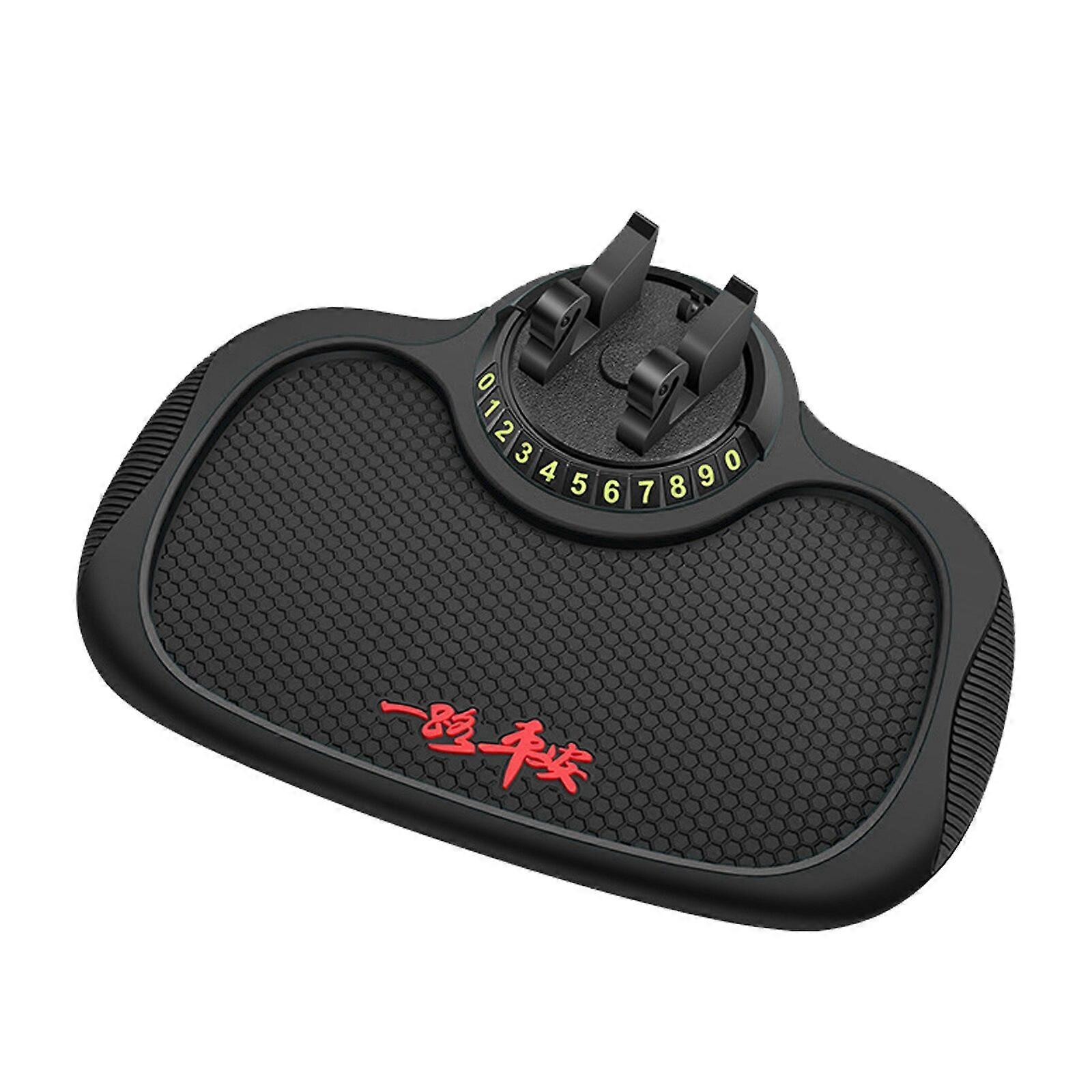 Instrument Panel Mobile Phone Bracket Anti-Slip Mat  3-in-1 Universal phone holder in Car Parking with hidden call number