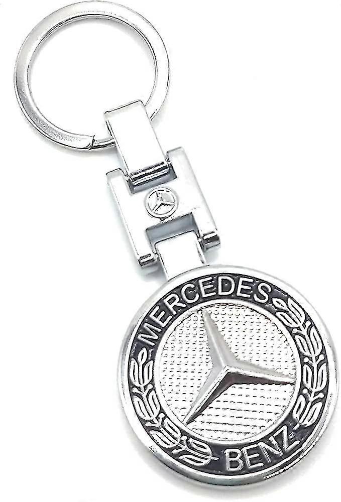 Μπρελόκ λογότυπου αυτοκινήτου συμβατό με Mercedes Benz - 3D Chrome μεταλλικό μπρελόκ αυτοκινήτου δώρο