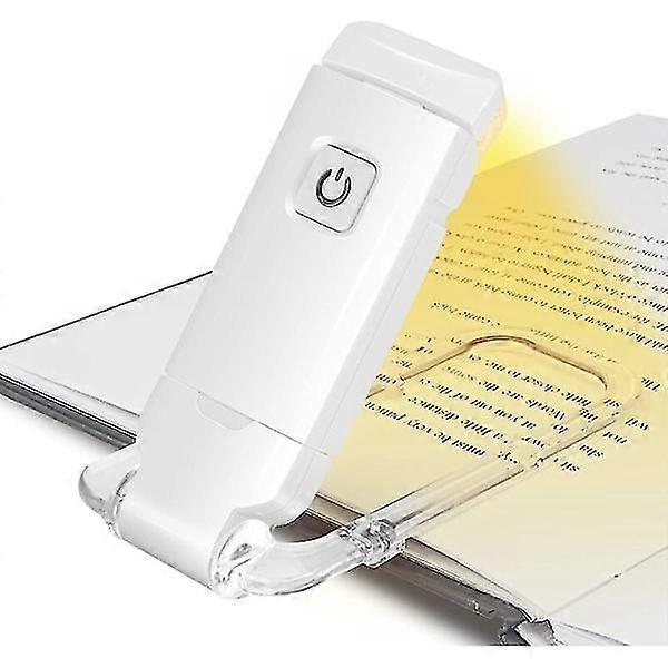 White Usb Clip Folding Book Light Portable Reading Light Rechargeable Led Reading Light