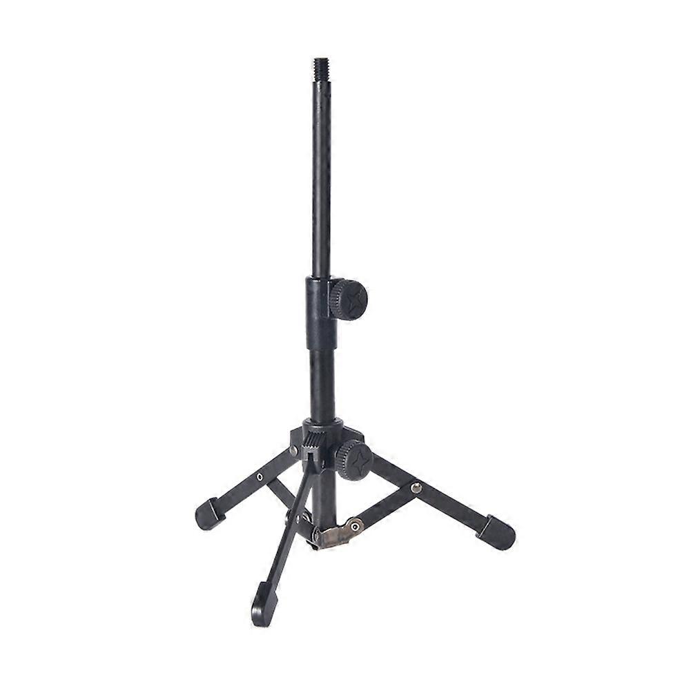 Mini Tabletop Tripod Microphone Mic Stand Holder with 3/8 Inch Threaded for Meetings Lectures Speaking and
