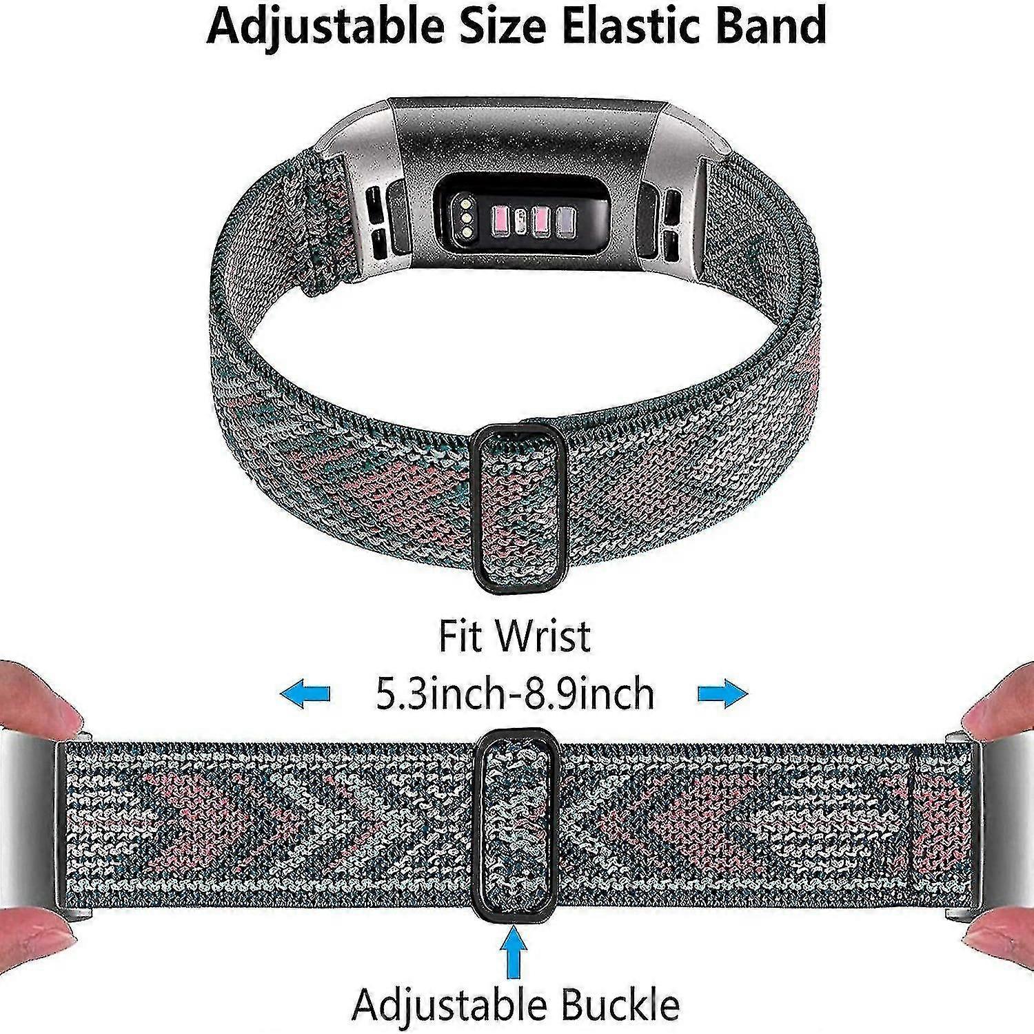 Pulsera ajustable de repuesto compatible con Fitbit Charge 4