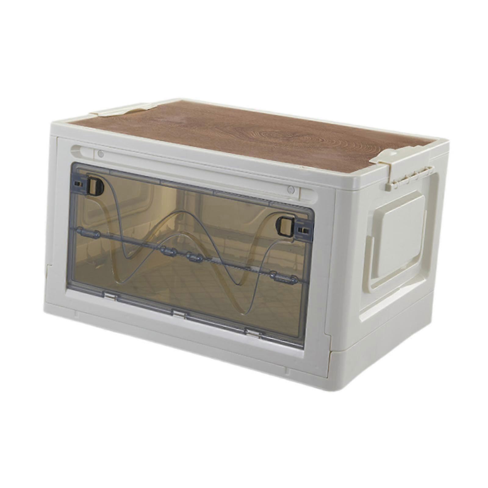 Stackable Storage Bins Storage Boxes Travel Carrier Box Folding Storage Bins Clear