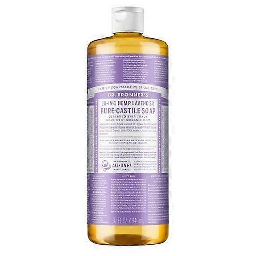 纯卡斯蒂利亚液体皂大麻薰衣草,946 毫升,Dr.Bronner's