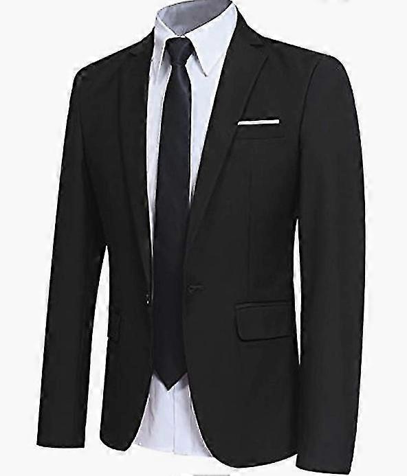 Jachetă costum de afaceri pentru bărbați Solid Color One Button Slim Sports Jacket