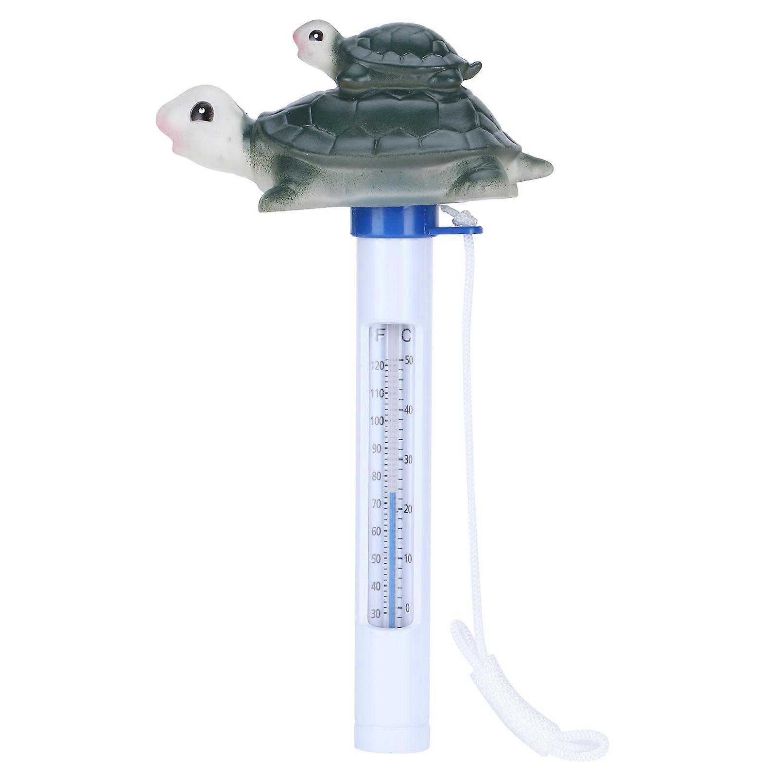 Pool Thermometer with String Cartoon Shaped Temperature Meter for SPA Hot Tub Pond
