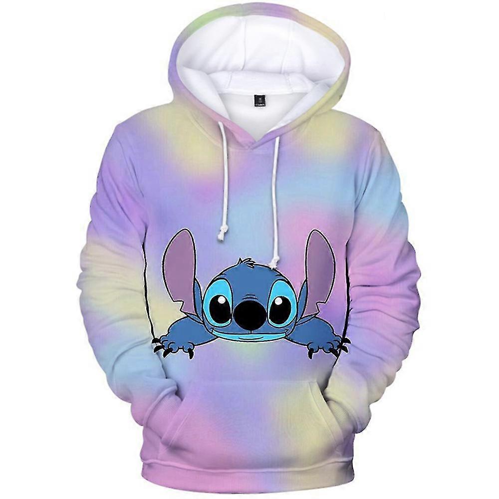 Lilo & Stitch Kids Boys Girls Cartoon Hoodies Casual 3d Printing Sweatshirt Hooded Sweater Tops Clothes