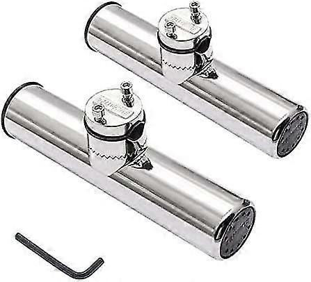 مجموعة من 2 360 درجة الفولاذ المقاوم للصدأ قضبان الصيد حاملي للتركيب على 18mm-26mm القضبان