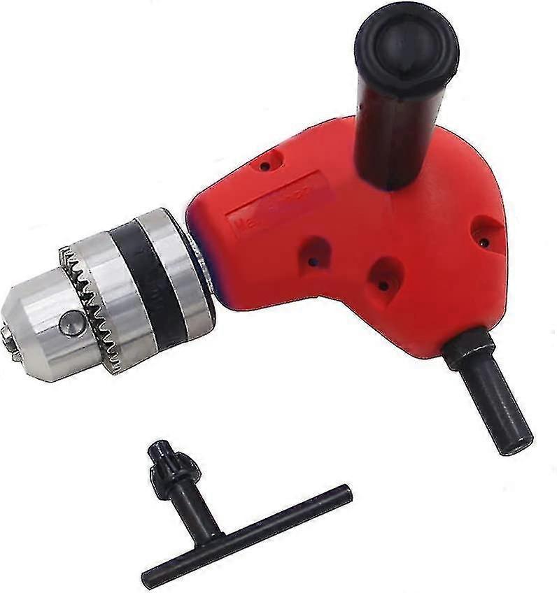 2024 Chuck Adapter, Metal With 90 Degree Right Angle Round Shank And 9.5mm Shank For 1-10mm Round Shank Solid Chuck