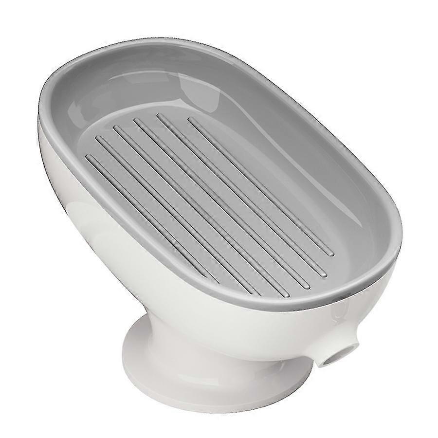 Self-draining Soap Holder Countertop Drain Soap Dish Soap Storage Box With Suction Cup