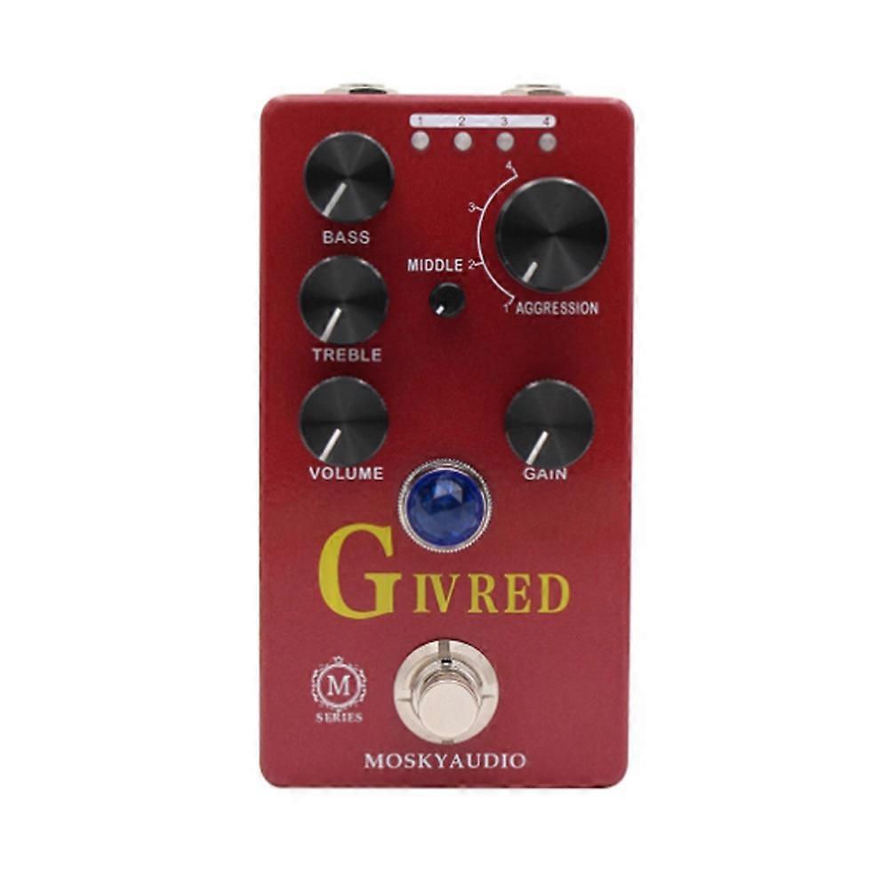 Audio G IV RED Channel Preamp/Overdrive/Distortion Pedal Guitar Bass Effect Pedal & Four Models with True Bypass