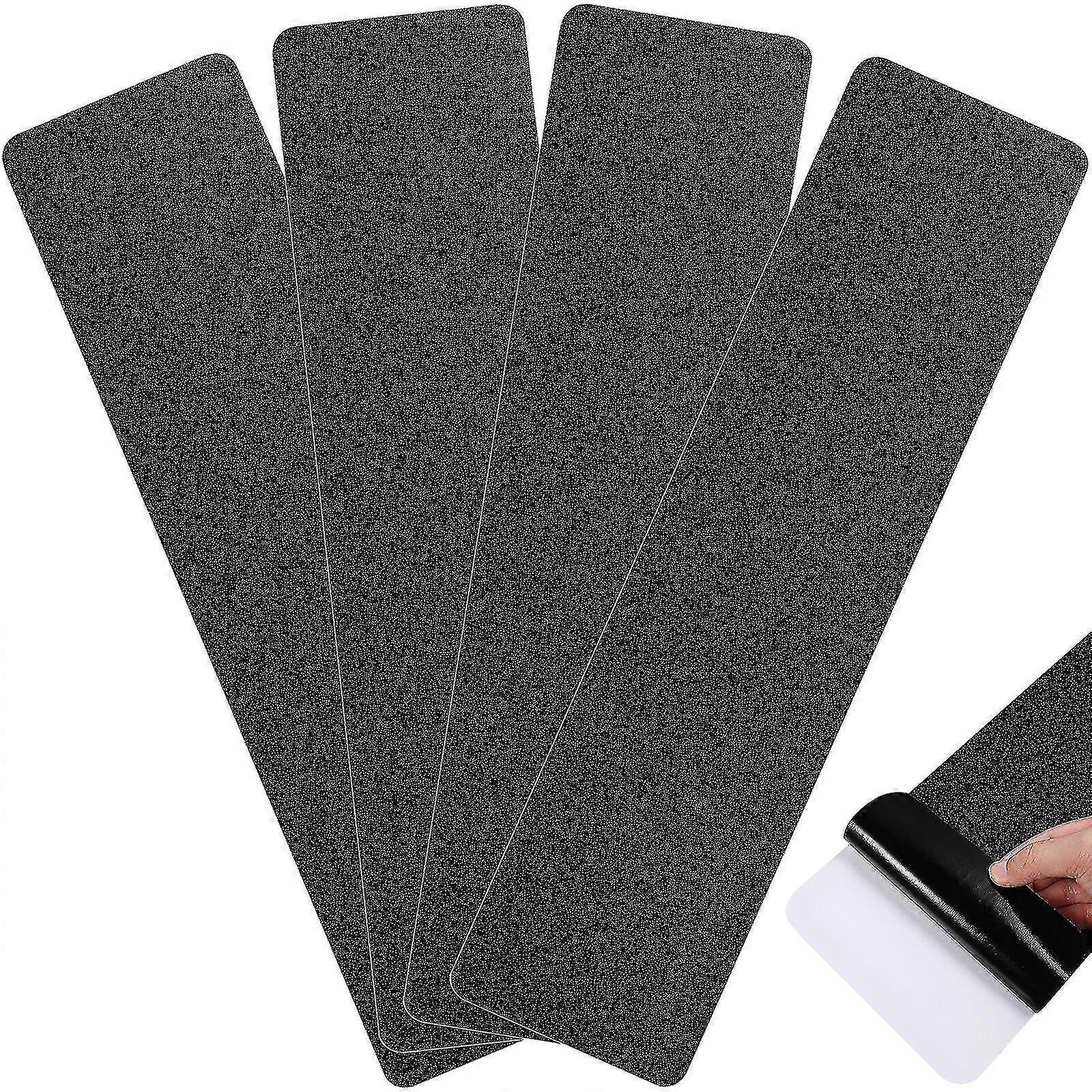 4pcs υπαίθριες ταινίες σκαλοπατιών σκαλοπατιών Αντιολισθητικές ταινίες αδιάβροχες ταινίες λαβής υψηλής αντιολισθητικές ταινίες ασφαλείας έλξης