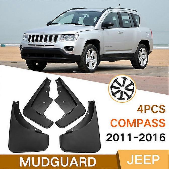4PCS Mudflaps Mud flap Splash Guards Mudguar For 2011-2016 Jeep Compass