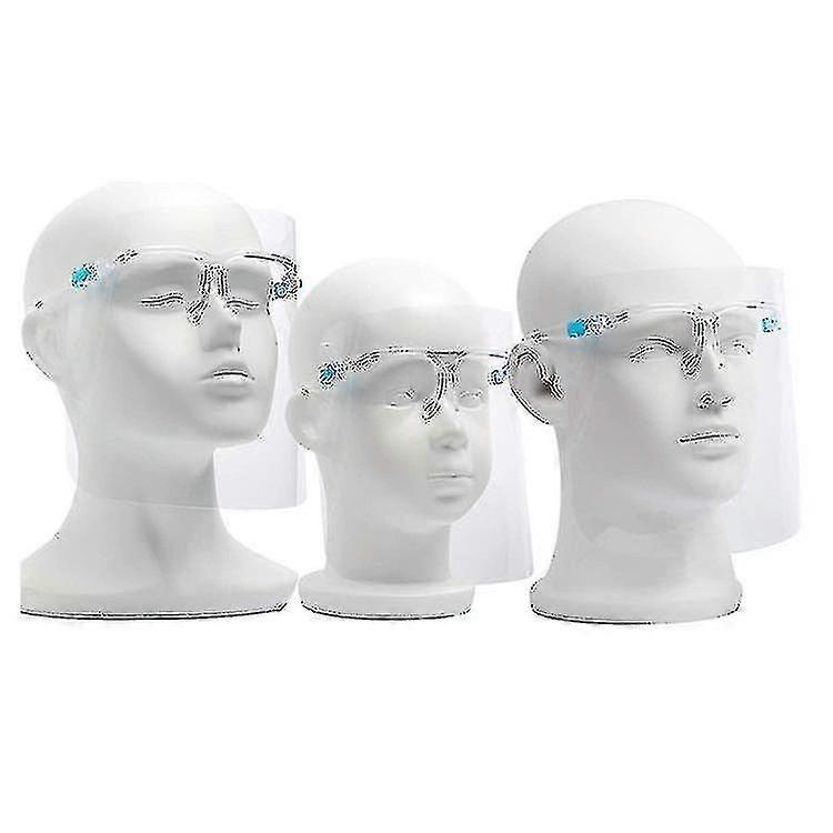 Unisex Transparent Protective Visor, Glasses Frame And E Set