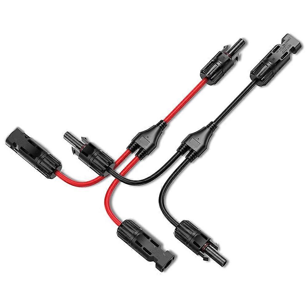 Solar Y Branch Cable Connectors,Solar Cable Parallel Adaptor in Pair for Solar PaneCable Wire Plug Tool Kit