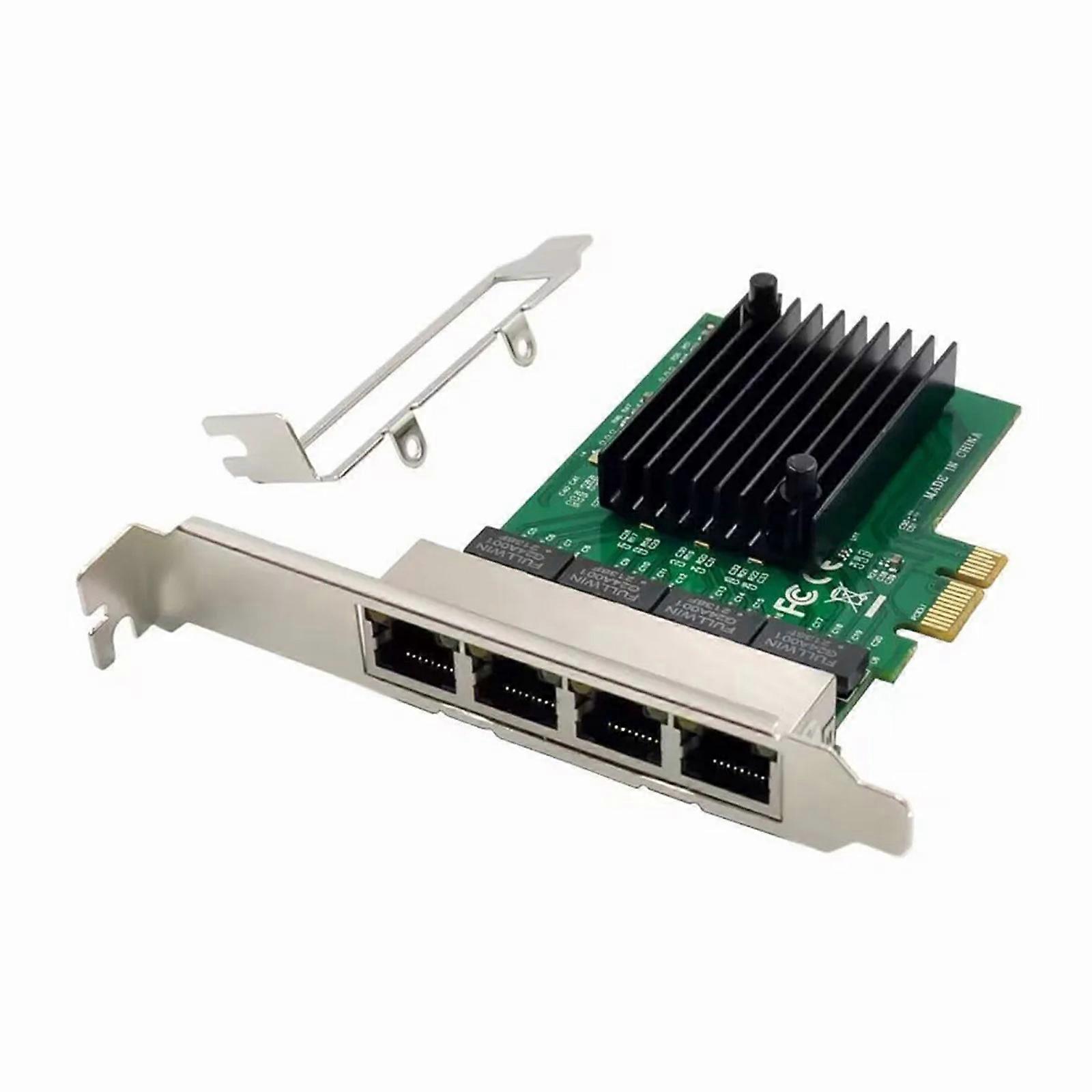 Karta adaptera Realtek 4-Port Gigabit Ethernet PCI-e — szybka sieć | 1000 Mb/s | Kompatybilny z wieloma systemami operacyjnymi