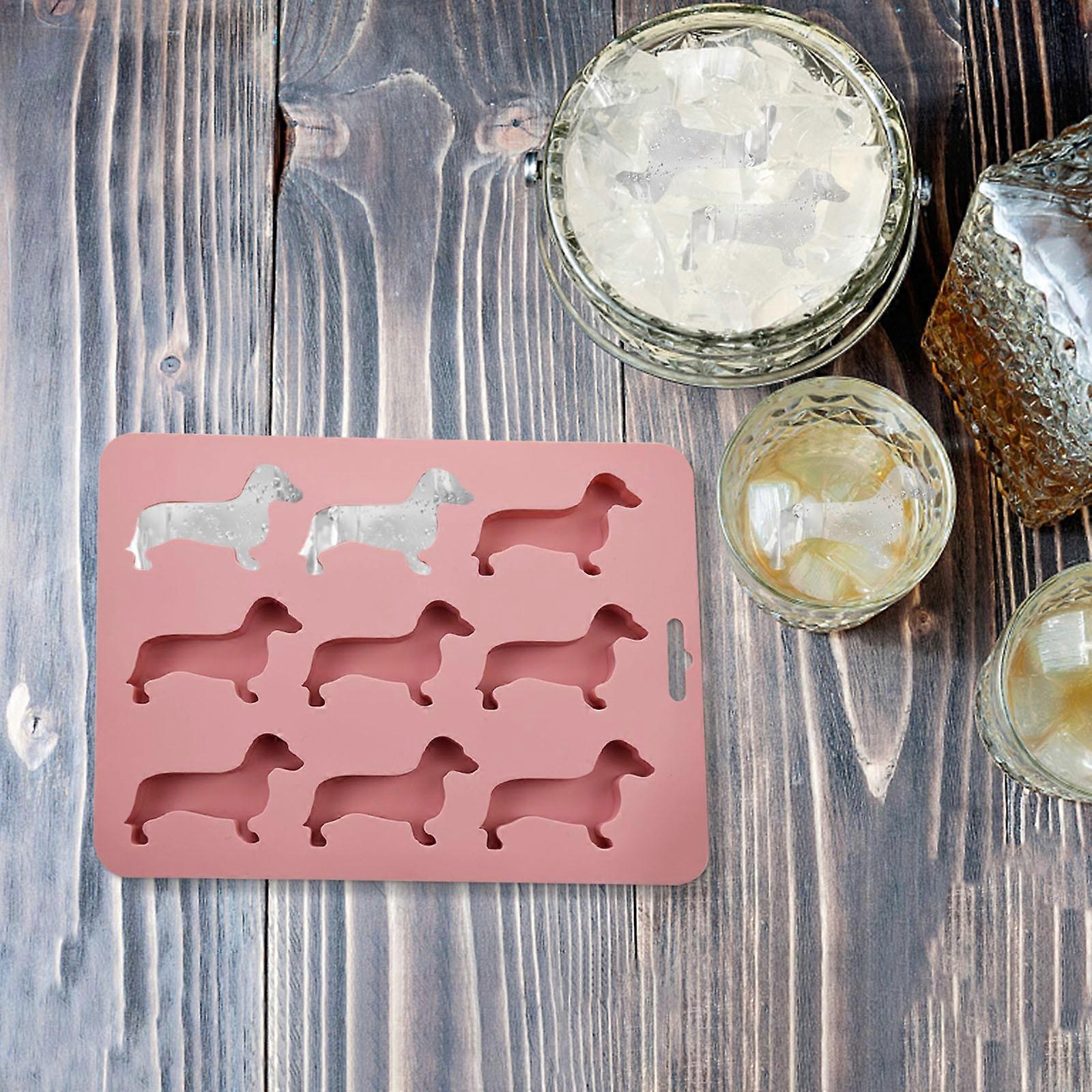 Image showcasing Dachshund Dog Shaped Silicone Ice And Tray For Drink Ice Maker Candy ...
