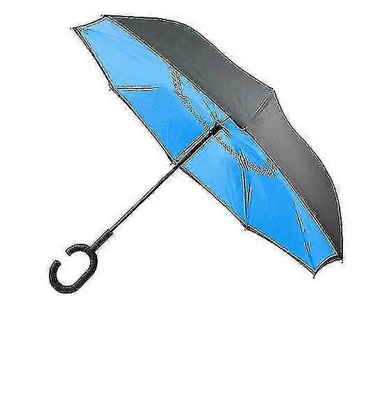 C-typ fällbart paraply C Typ Handtag Bilparaply Omvänd paraply