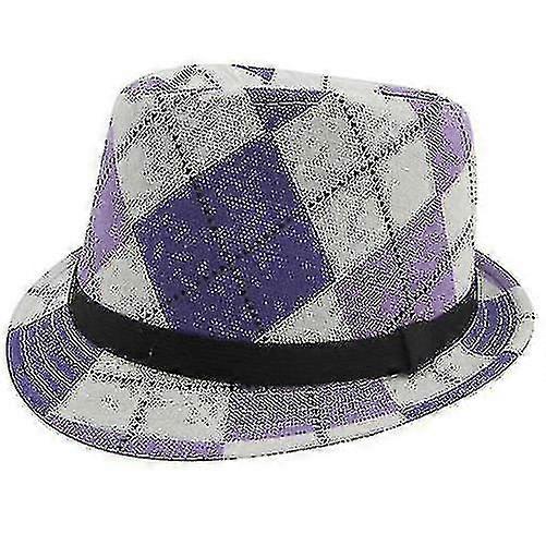 Woman Solid Plaid Hatmulticolor A