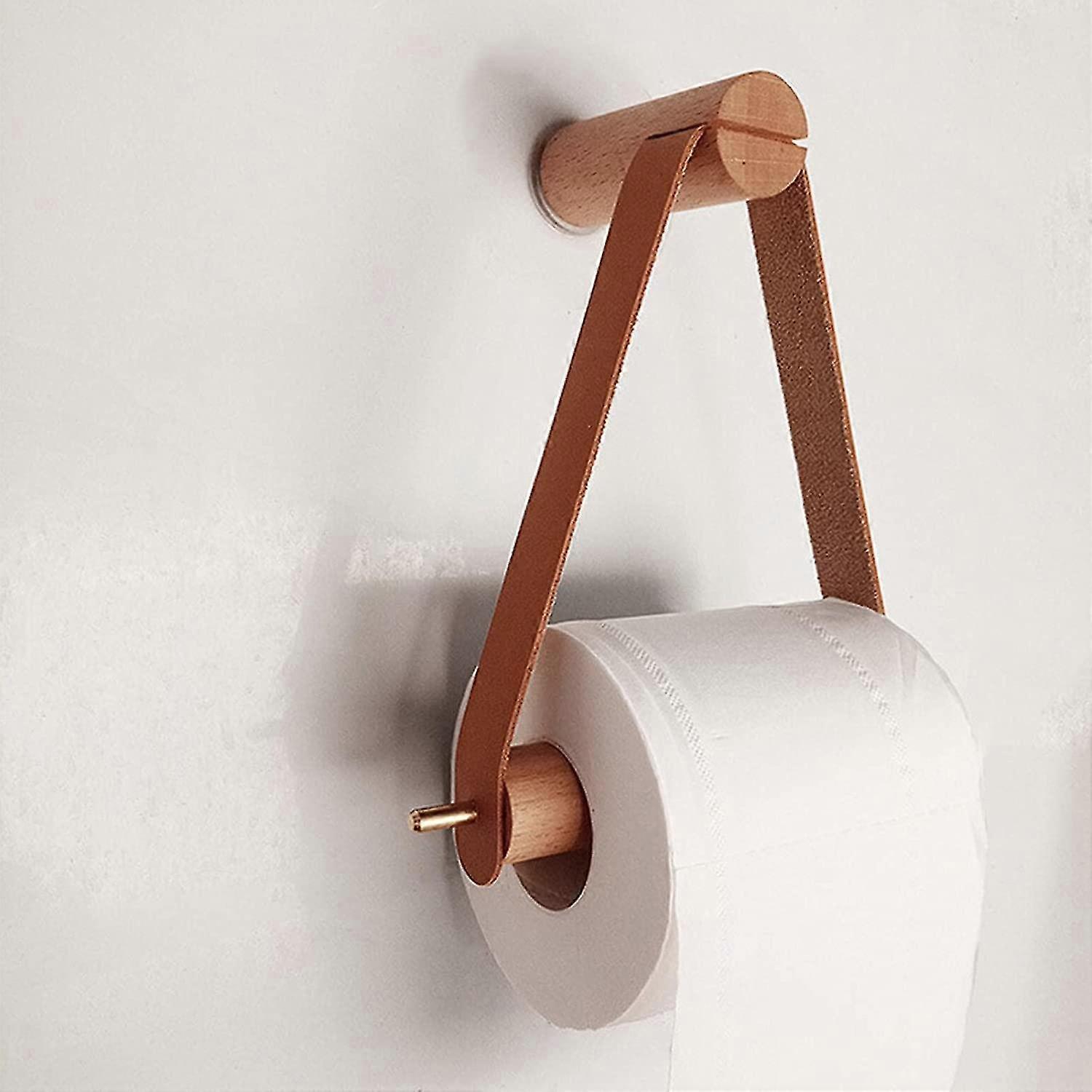 Wooden Wall Mounted Toilet Roll Holder Toilet Roll Holder