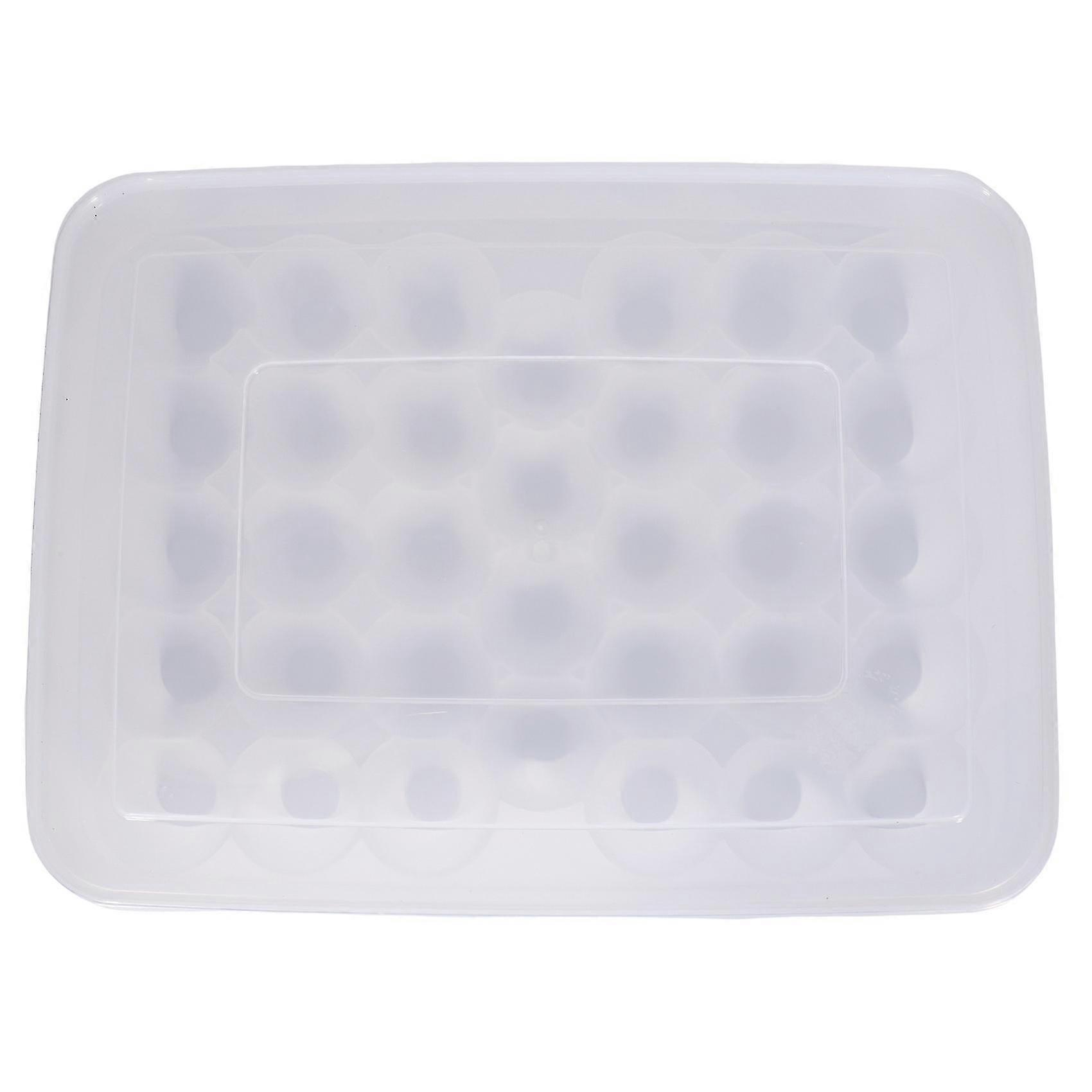 Clear 34 Grid Single-layer Egg Box Basket Organizer Plastic Egg Food Container Storage Box Home Kit