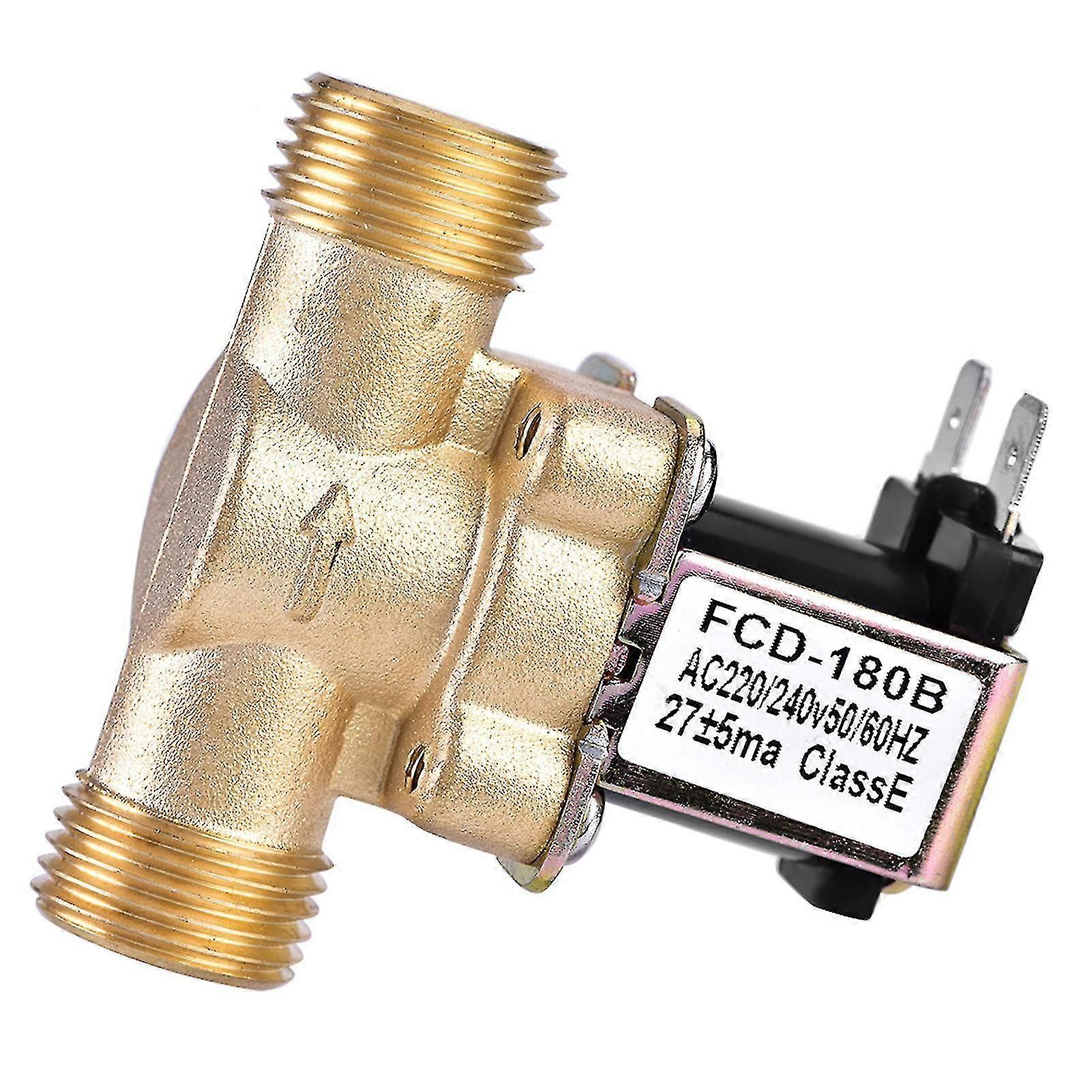 1/2" Ac 220v Normally Closed Brass Electric Solenoid Magnetic Valve For Water Control Easy