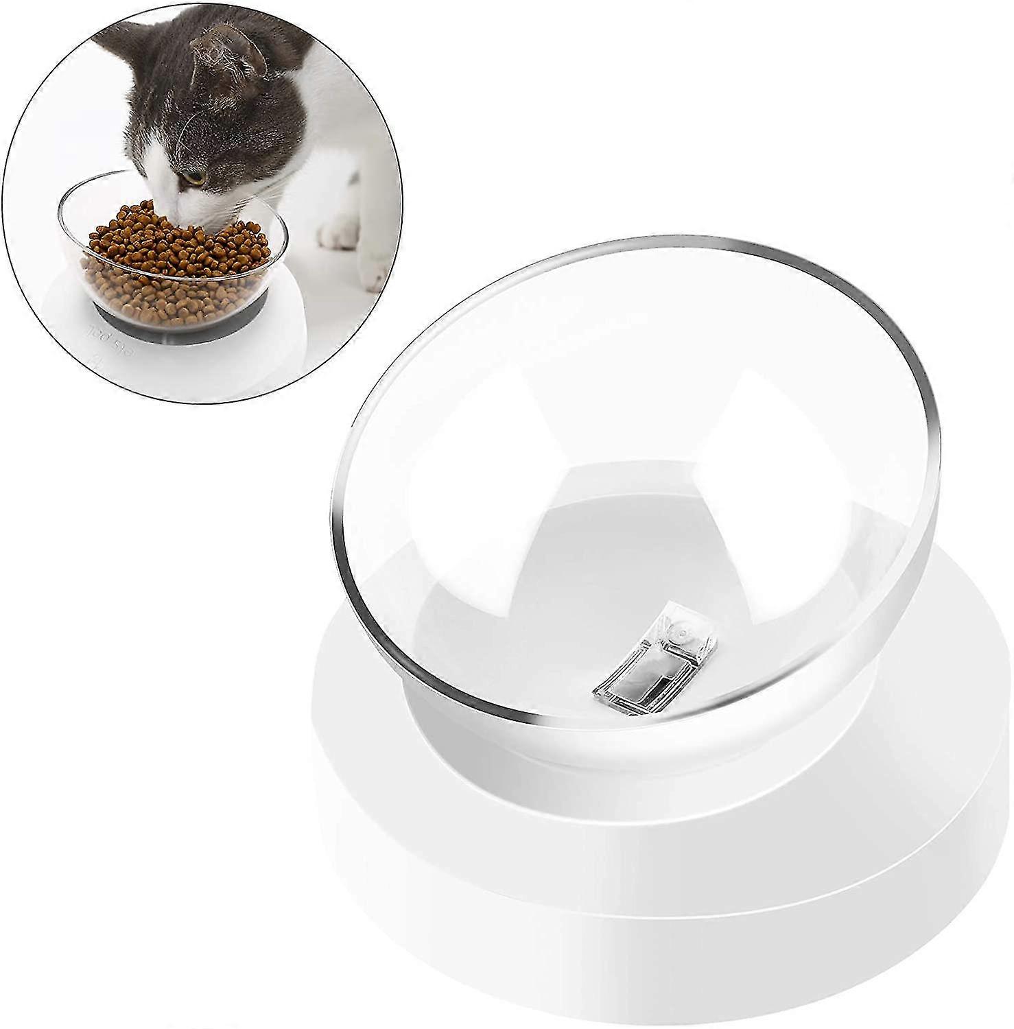 Cat Bowl With Removable Support 0-20 ° Adjustable Tilted Non-slip Food Bowl For Cats And Small Dogs