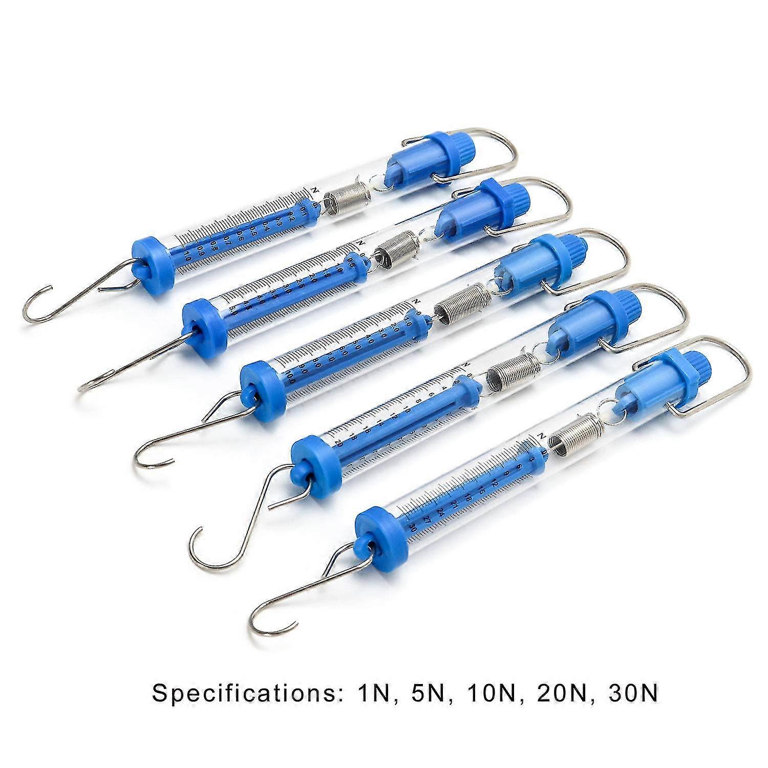Set Of 5 Spring Scale , Transparent Spring