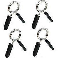 Spring Clamp Collars, 4 Pcs 28mm Dumbbell Clamps Weights Barbell Bar Locking Spring Clamp Bodybuilding with Handle for Gym Weightlifting and Strength 