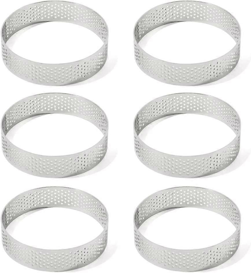 Pai Ring Bakverk Pie Ring, Rustfritt Stål (8cm * 6)