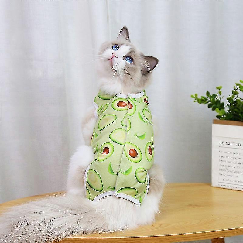 Cat Recovery Suit Cat Sterilization Clothes Breathable Collar Alternative