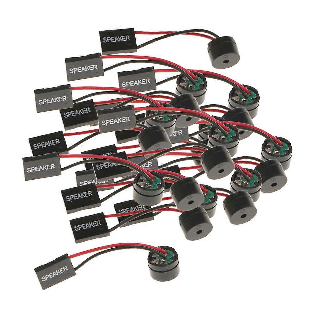 20 Pieces Desktop Mainboard Computer PC Alarm Buzzer Jack DIY Mini Plug Beep