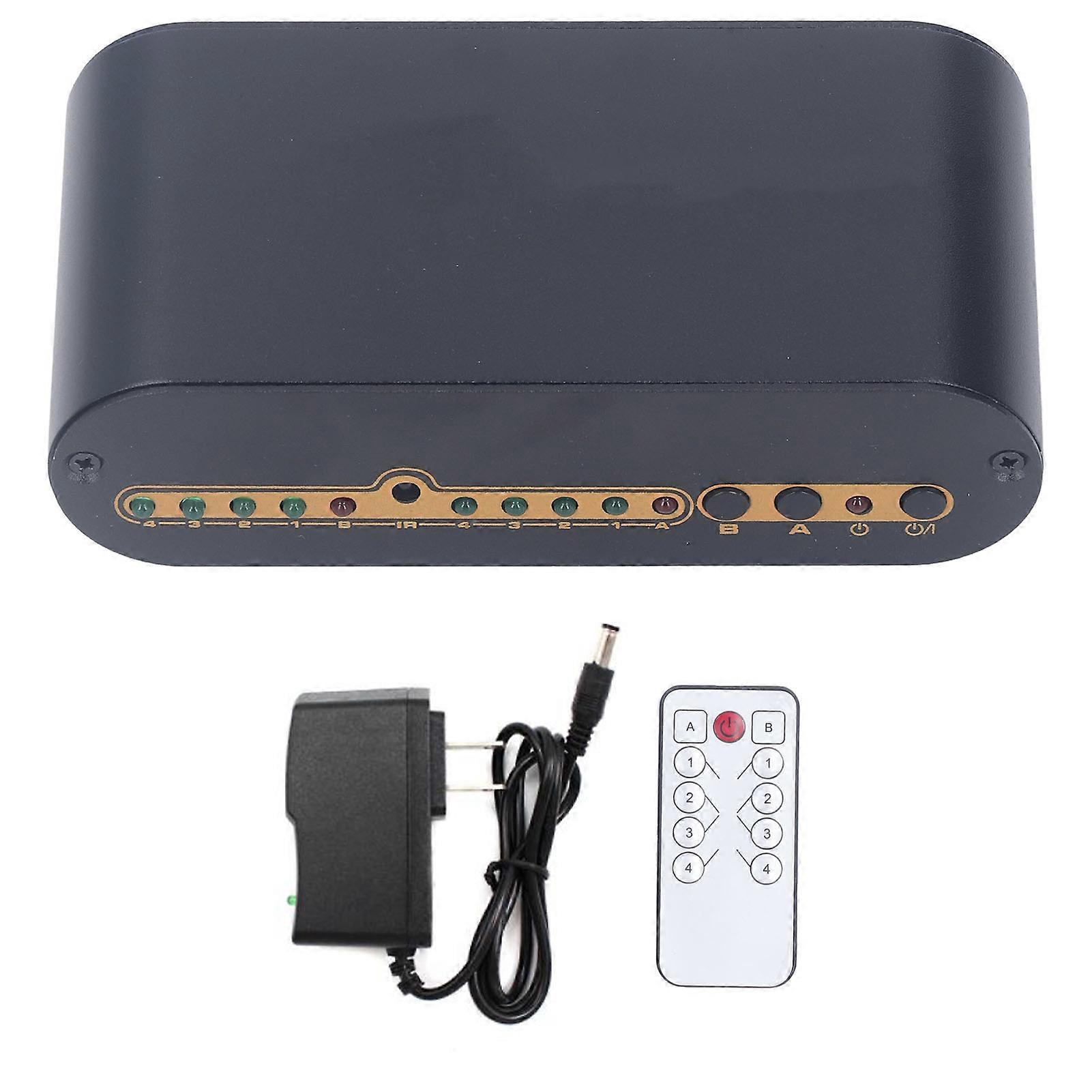 SPDIF Digital Optical Sound 4x2 Switcher 4 in 2 Out Digital Optical Sound 4x2 Splitter mit IR-Fernbedienung 100?240V US-Stecker