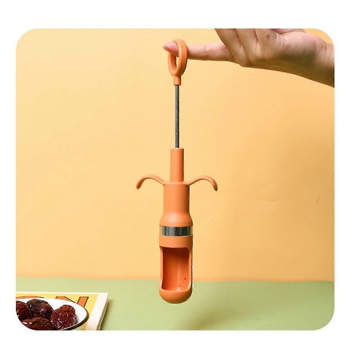 4pcs Red Date Corer Fruit Corer Fruit Core Remove Tool Kitchen Gadget Jujube Pitter Cherry Corer