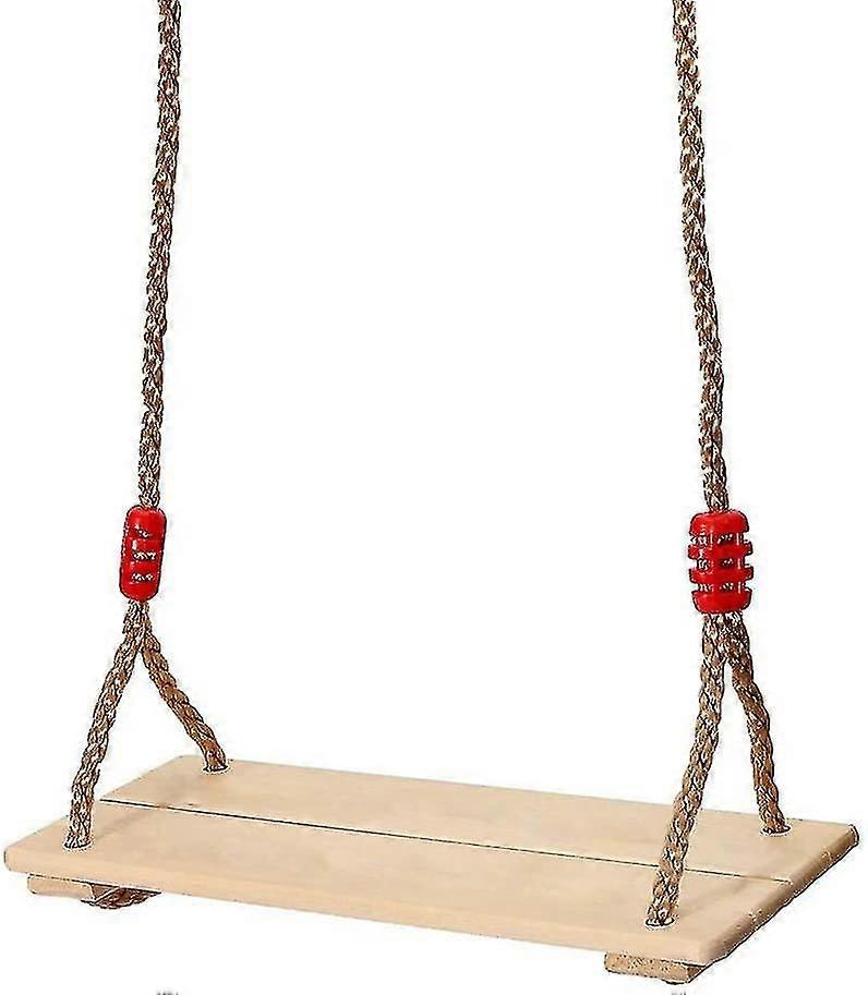 Outdoor Wooden Board Swing Seat For Children Adjustable In Height Children's Swing Loadable Up To Approx. Rainproof, Adjustable Ropes, Seat Wid