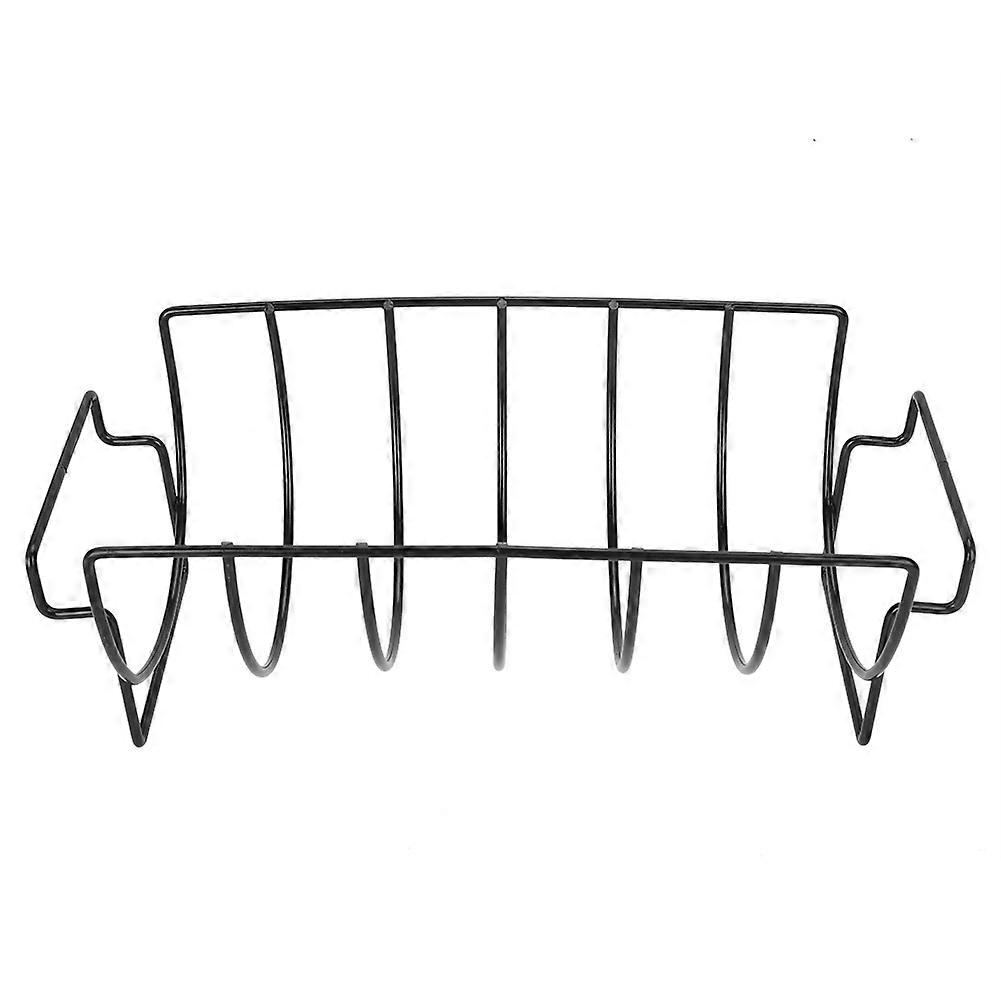 Outdoor metal BBQ Tools Steak Holders Rib Rack Grilling Kitchen Tool
