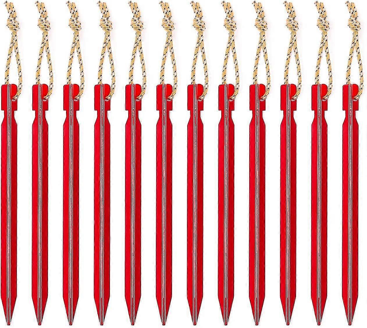 2023 - 12pcs 18cm Outdoor Aluminum Triangular Tent Nails