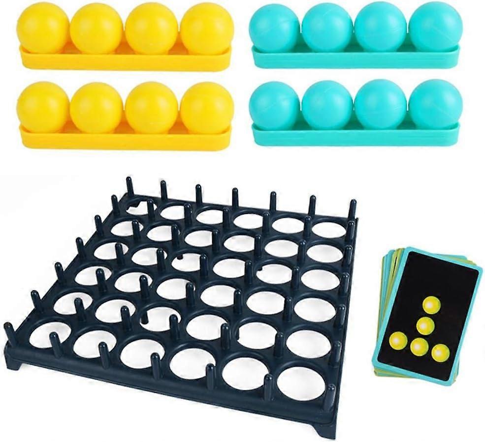 Bounce Off Game, Ping Pong Challenge Game, Board Games for 8-10 Year Olds,Family Games for Kids and Adults, With 16 Balls, 9 Challenge Cards For Party