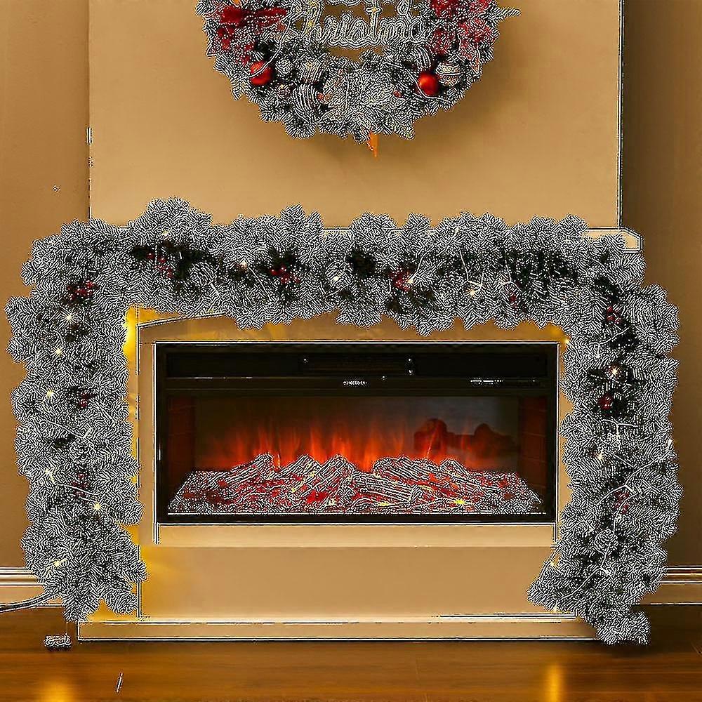 プレリットリードクリスマスリース人工パインベリー Wreath.yt