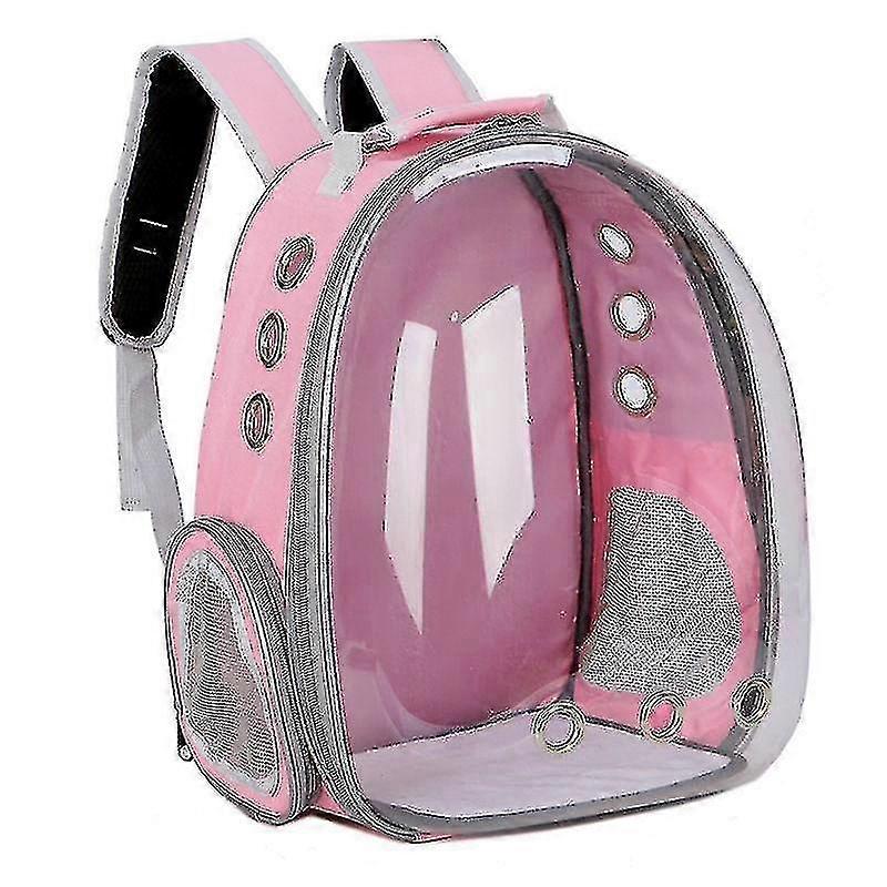 ペットバッグ ゴーアウト キャリングバッグスペース カプセル 猫と犬 スペースバッグ(ピンク)